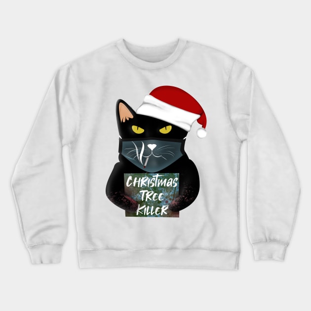 Christmas Tree killer Crewneck Sweatshirt by Rishirt